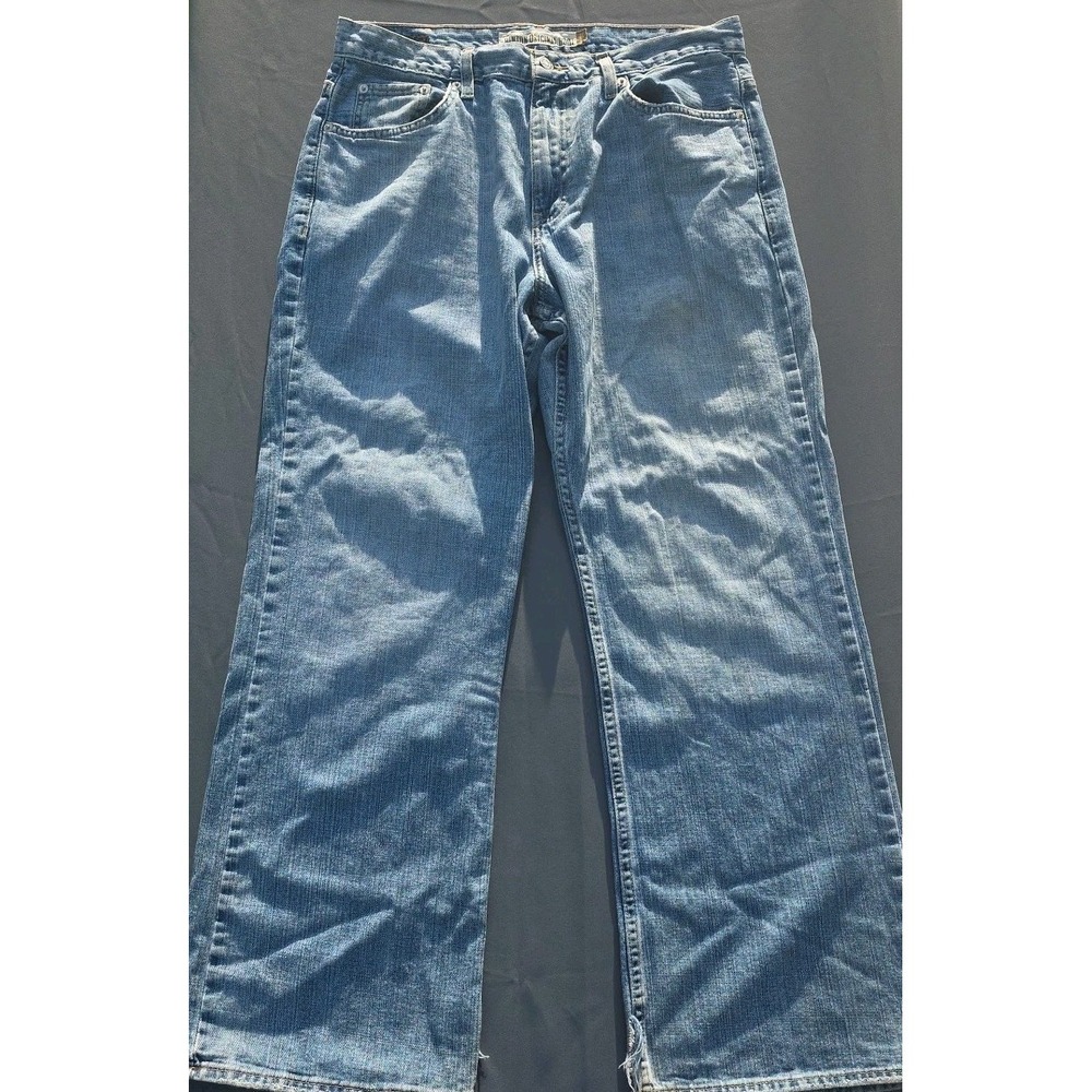 aeropostale jeans men 32x30 Y2K 90's Baggy Boot Wide-Leg Skate Grunge Comfort